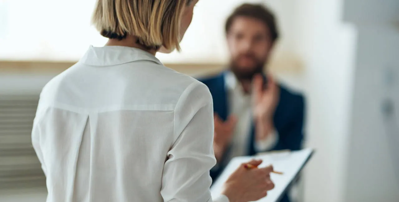 Female Psychologist with patient